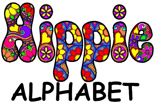 Hippie Alphabet Logo